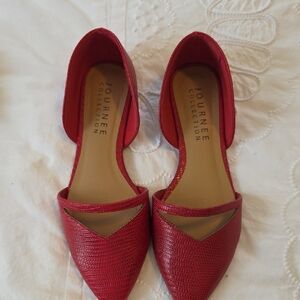 Journee Collection Women's Vibrant Red Loafers